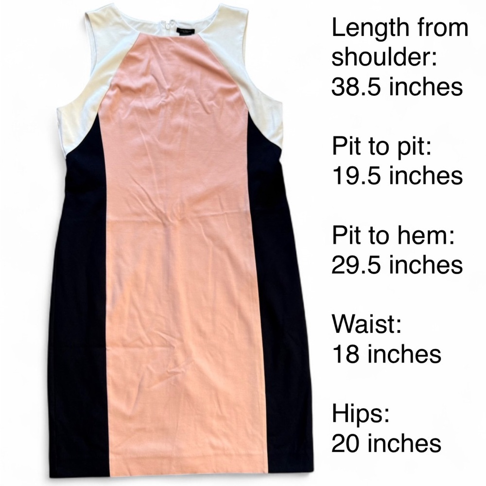 Ann Taylor Factory Colorblock Sheath Dress, Size 12 - Picture 2 of 10